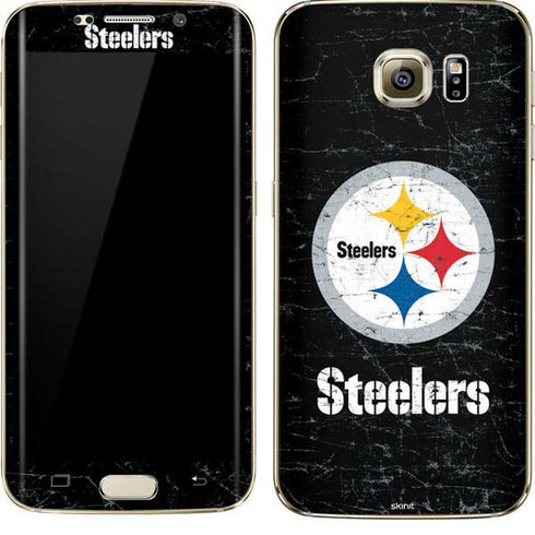 NFL Pittsburgh Steelers Distressed Galaxy S7 Edge Skin