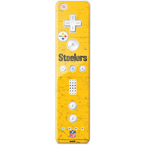 NFL Pittsburgh Steelers - Alternate Distressed Wii Remote Controller Skin