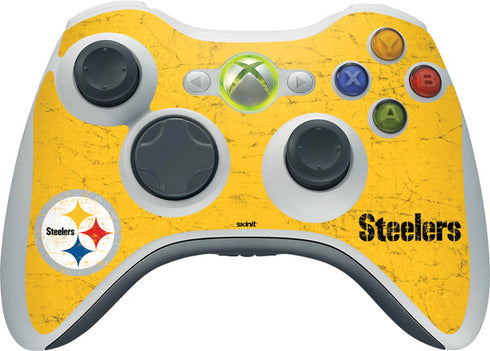 NFL Pittsburgh Steelers - Alternate Distressed Xbox 360 Wireless Controller Skin