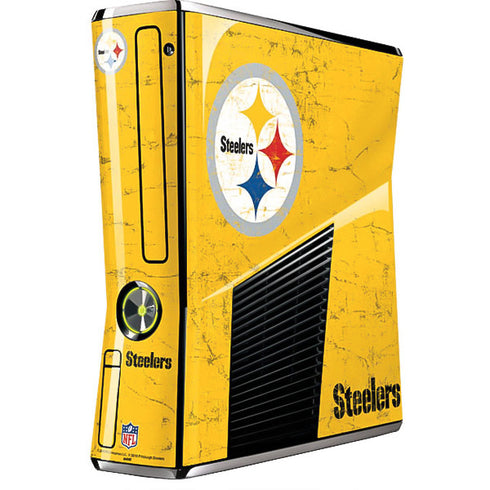 NFL Pittsburgh Steelers - Alternate Distressed Xbox 360 Slim (2010) Skin