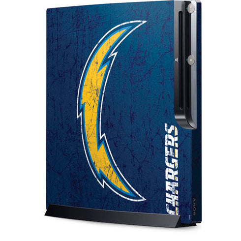 NFL Los Angeles Chargers Distressed Playstation 3 & PS3 Slim Skin