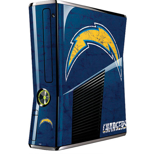 NFL Los Angeles Chargers Distressed Xbox 360 Slim (2010) Skin