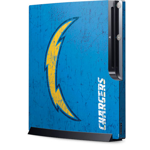 NFL Los Angeles Chargers - Alternate Distressed Playstation 3 & PS3 Slim Skin