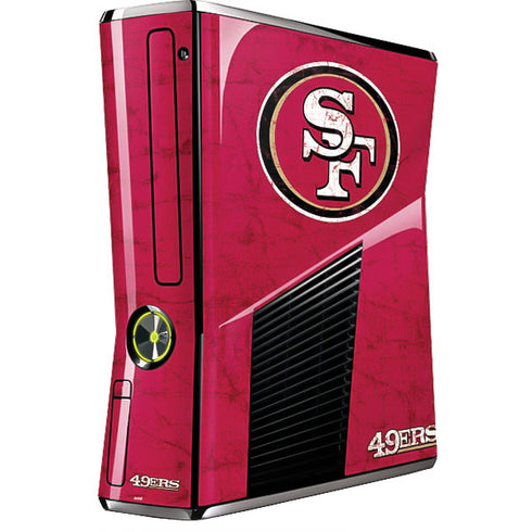 NFL San Francisco 49ers Distressed Xbox 360 Slim (2010) Skin