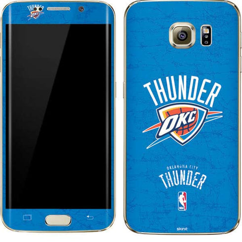 NBA Oklahoma City Thunder Primary Logo Galaxy S7 Edge Skin