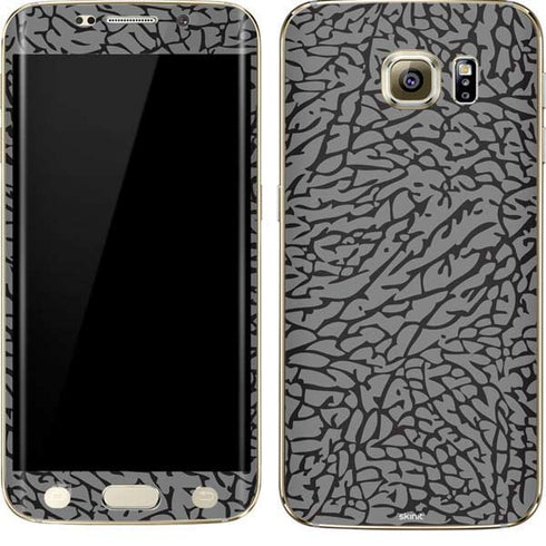 Elephant Print Grey Galaxy S7 Edge Skin