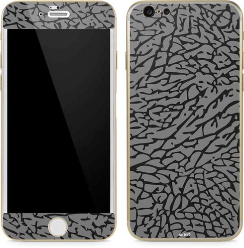 Elephant Print Grey iPhone 6/6s Skin