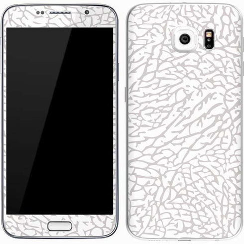 Elephant Print White Galaxy S7 Skin