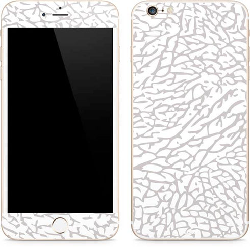Elephant Print White iPhone 6/6s Plus Skin
