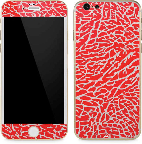 Elephant Print Red iPhone 6/6s Skin