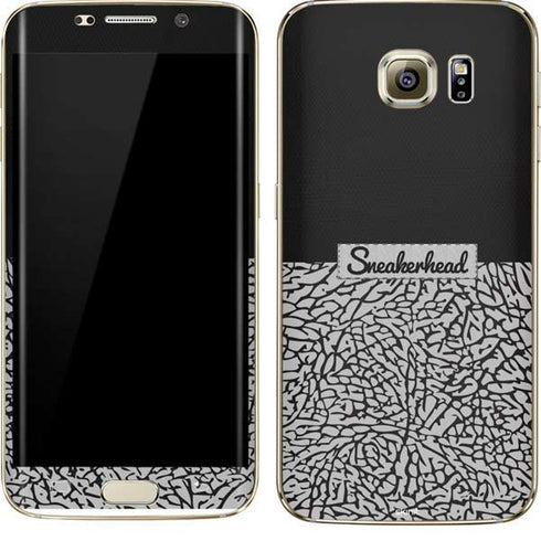Elephant Print Sneakerhead Black Galaxy S7 Edge Skin