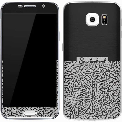 Elephant Print Sneakerhead Black Galaxy S7 Skin