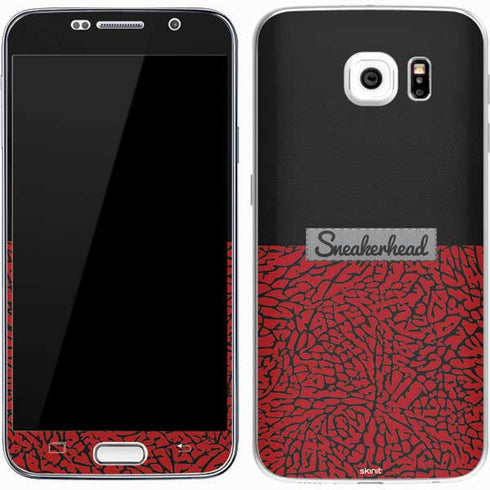 Elephant Print Red Sneakerhead Galaxy S7 Skin