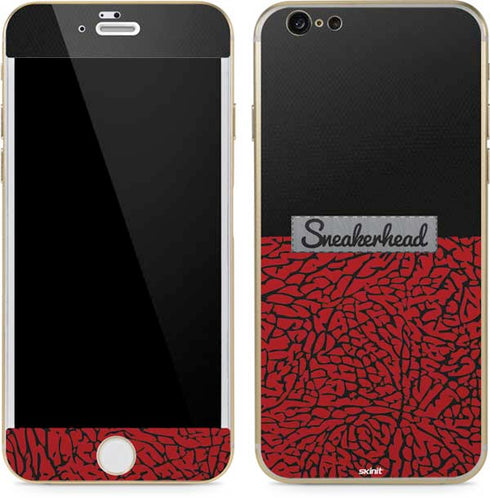 Elephant Print Red Sneakerhead iPhone 6/6s Skin
