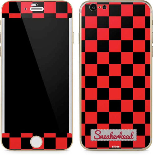 Sneakerhead Red Checkered iPhone 6/6s Skin