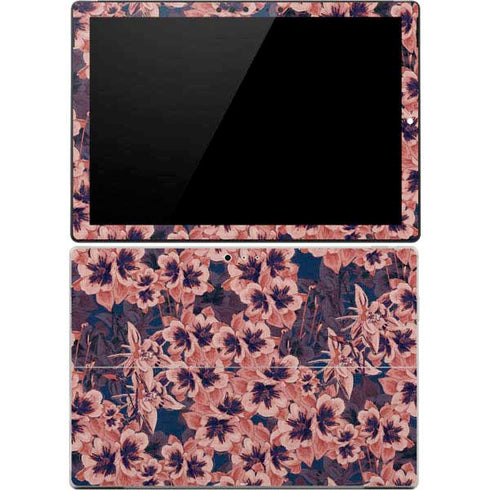 Dark Tapestry Floral Surface Pro 4 Skin