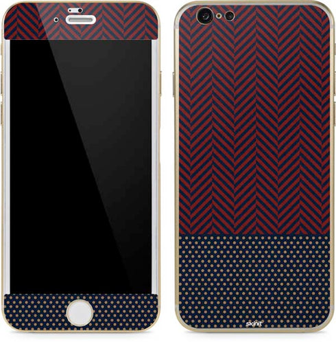 Blocked Polka Dot Chevron iPhone 6/6s Skin