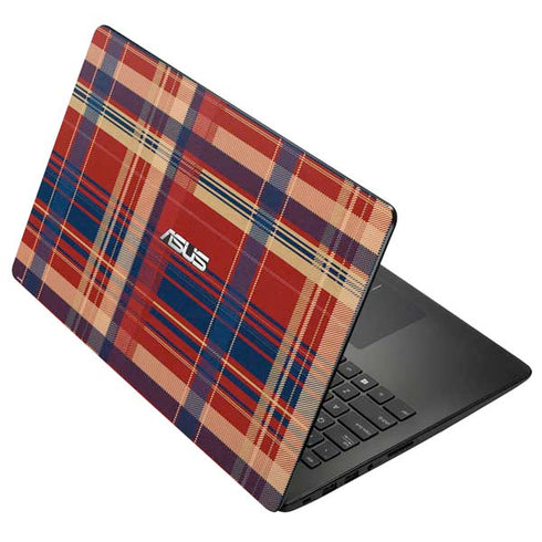 Red and Blue Plaid Asus X502CA 15.6 Skin