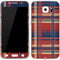 Red and Blue Plaid Galaxy S7 Skin