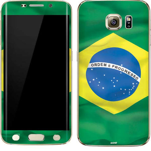Brazil Flag Galaxy S7 Edge Skin