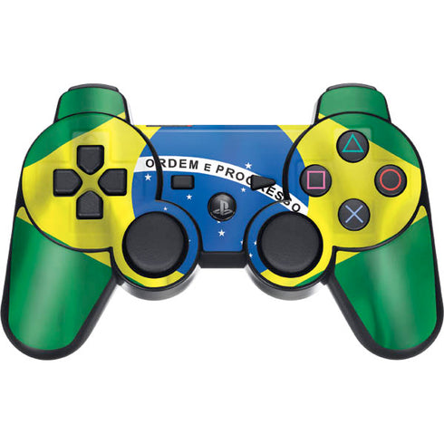 Brazil Flag PS3 Dual Shock wireless controller Skin