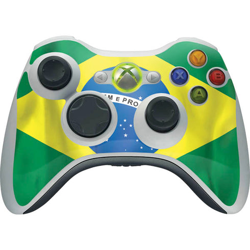 Brazil Flag Xbox 360 Wireless Controller Skin