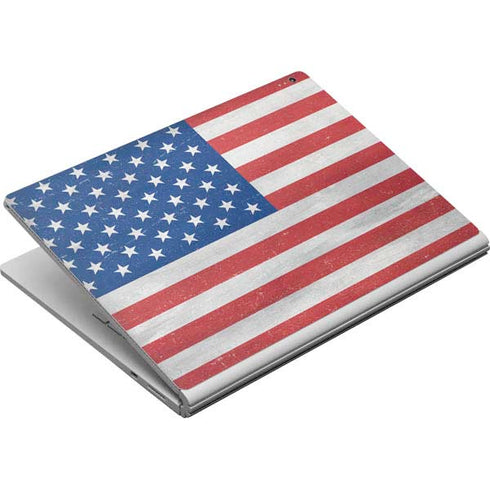 American Flag Distressed Surface Book Skin