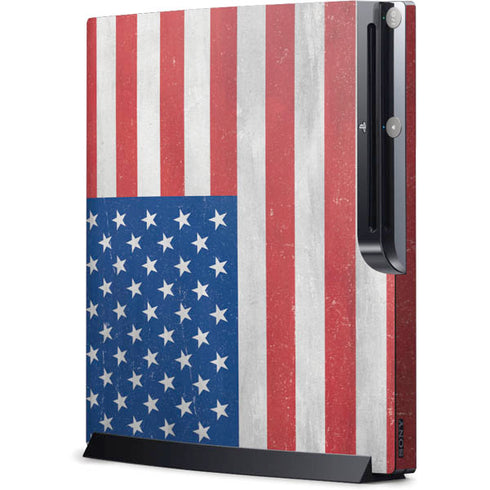 American Flag Distressed Playstation 3 & PS3 Slim Skin