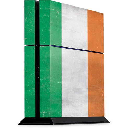 Ireland Flag Distressed PS4 Console Skin