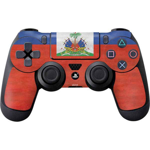 Haiti Flag Distressed PS4 Controller Skin