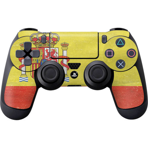 Spain Flag Distressed PS4 Controller Skin