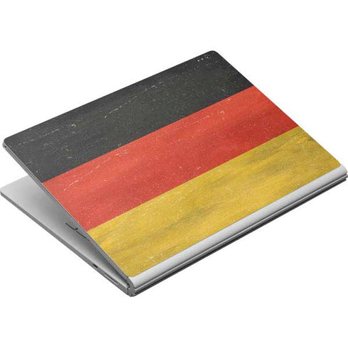 German Flag Distressed Surface Book Skin