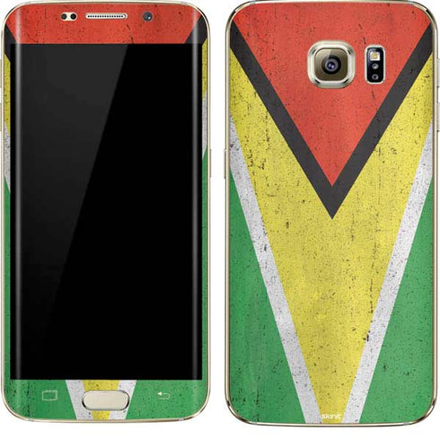 Guyana Flag Distressed Galaxy S7 Edge Skin