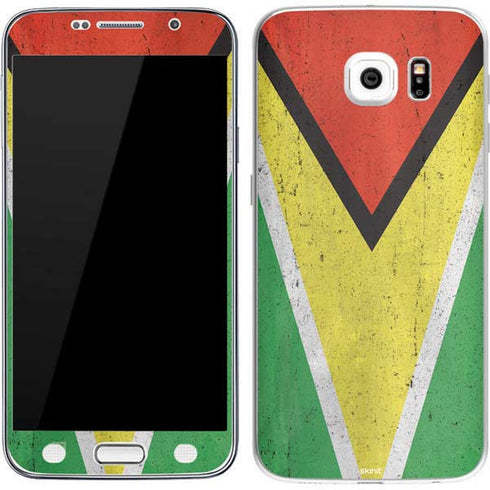Guyana Flag Distressed Galaxy S7 Skin
