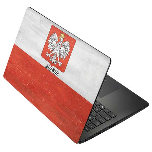 Poland Flag Distressed Asus X502CA 15.6 Skin