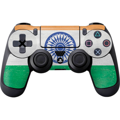 India Flag Distressed PS4 Controller Skin