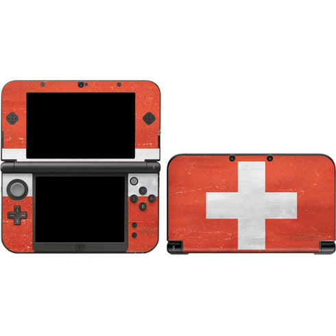 Switzerland Flag Distressed 3DS XL 2015 Skin