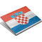 Croatia Flag Distressed Surface Book Skin