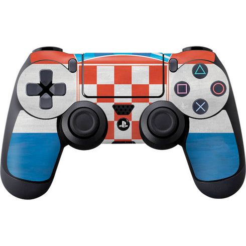 Croatia Flag Distressed PS4 Controller Skin