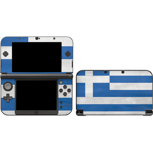 Greece Flag Distressed 3DS XL 2015 Skin