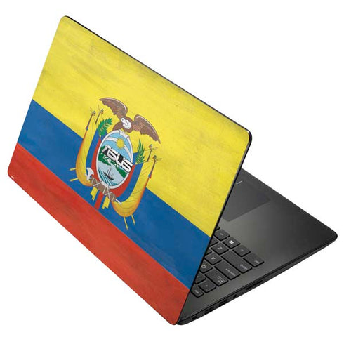 Ecuador Flag Distressed Asus X502CA 15.6 Skin