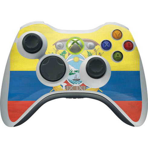 Ecuador Flag Distressed Xbox 360 Wireless Controller Skin