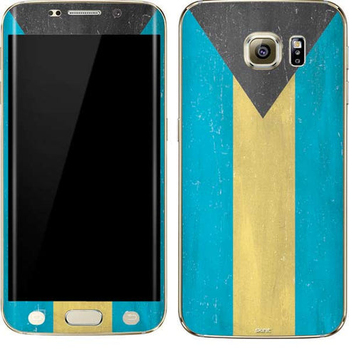 Bahamas Flag Distressed Galaxy S7 Edge Skin
