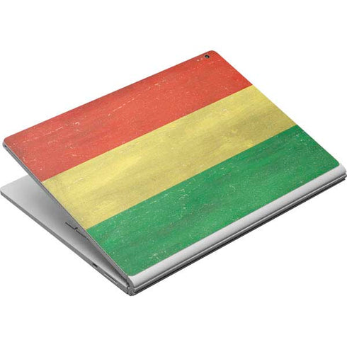 Bolivia Flag Distressed Surface Book Skin