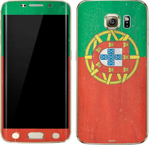 Portugal Flag Distressed Galaxy S7 Edge Skin