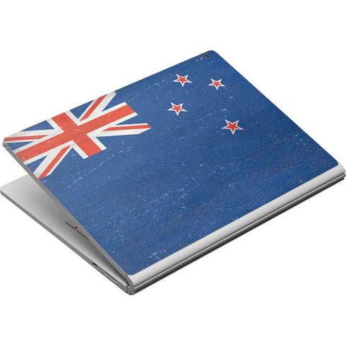 New Zealand Flag Distressed Surface Book Skin