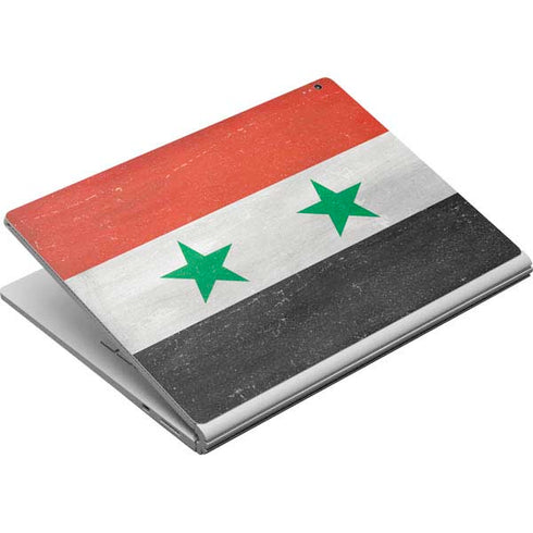 Syria Flag Distressed Surface Book Skin