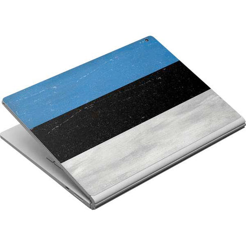 Estonia Flag Distressed Surface Book Skin