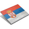 Serbia Flag Distressed Surface Book Skin