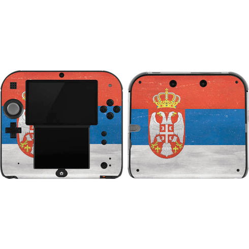 Serbia Flag Distressed Nintendo 2DS Skin